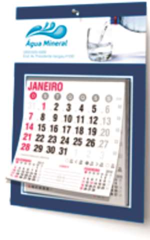 CALENDÁRIO DE PAREDE C/BLOCO 270x370mm