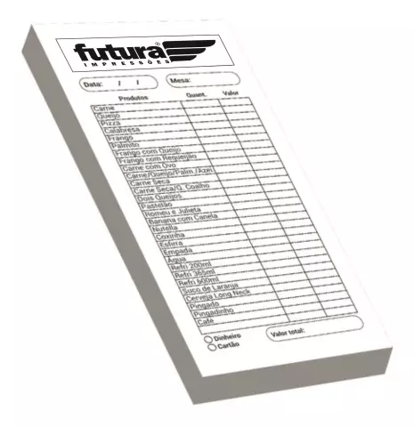  Comanda 10x20-50x1 via Sulfite 75g 1x0 Preto e Branco